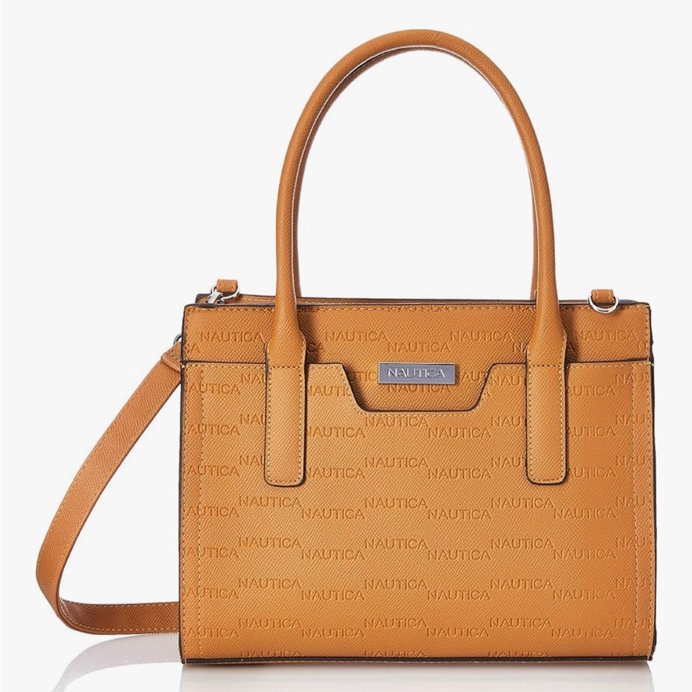 Nautica Embossed Tan Shoulder Bag